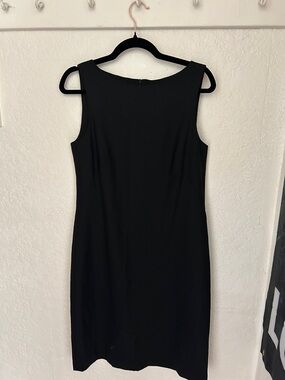 Theory Black Sleeveless Midi Sheath Dress